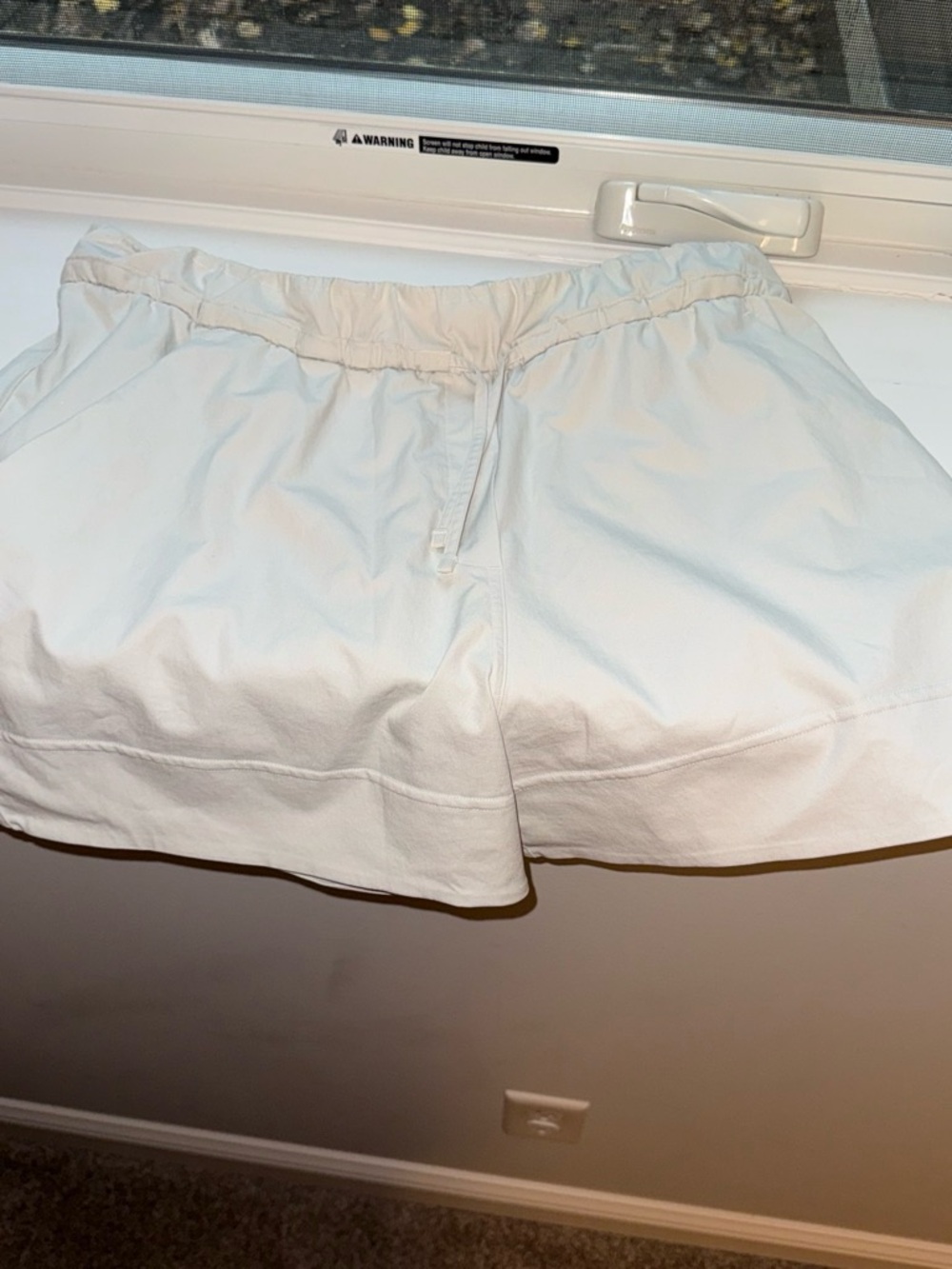 lululemon athletica White Athletic Elastic-Waist Shorts